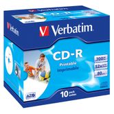 PACK 10 CD-R 700 VERBATIM 52X IMP. JEWEL