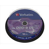 TAMBOR 10 DVD+R DL 8.5GB VERBATIM 8X MATT SILVER