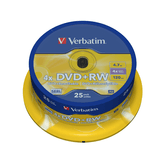 DVD+RW 4.7GB 4X  SERL  25UNDS