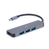 ADAPTADOR MULTIPUERTO GEMBIRD USB TIPO C 2 EN 1 HUB , HDMI