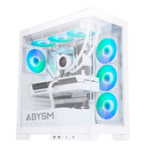 Caja ABYSM  Danube Sava H500 White RGB Transparente, Blanco