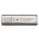 32GB USB 3.2 IRONKEY LOCKER+ 50 AES USB W/256BIT ENCRYPTI ON