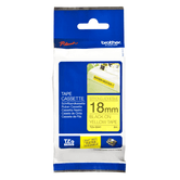 TZE-S641 LAMINATED TAPE 18MM 8M BLACK ON YELLOW EXTRA-STRO NG