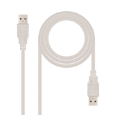 CABLE USB NANO CABLE USB2.0 A/M - USB2.0 A/M 2.0M BEIGE