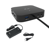 I-TEC USB-C HDMI DP DOCK PD100W 2X LCD DOCK + CHARGER-C11 2W