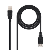 CABLE NC USB 2.0 1,8M M-H NEGRO