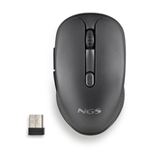 MOUSE NGS WIRELESS EVO RUST BLACK RECARGABLE CON TECLAS SILENCIOSAS NEGRO