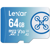 LEXAR 64GB FLY HIGH-PERFORMANCE 1066X MICROSDXC UHS-I, UP TO 160MB/S READ 60MB/S WRITE C10 A2 V30 U3