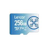 LEXAR 256GB FLY HIGH-PERFORMANCE 1066X MICROSDXC UHS-I, UP TO 160MB/S READ 90MB/S WRITE C10 A2 V30 U3