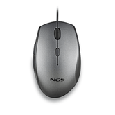 RATON NGS MOTH GRAY OPTICO 1600DPI USB-C GRIS ERGONOMICO