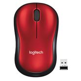 RATON LOGITECH INALAMBRICO M185 ROJO