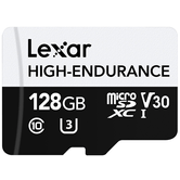 LEXAR 128GB HIGH-ENDURANCE MICROSDHC/MICROSDXC UHS-I CARDS??UP TO 100MB/S READ, 45MB/S WRITE, C10