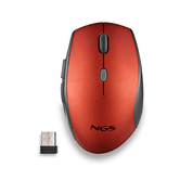 RATON NGS BEE OPTICO 1600DPI INALAMBRICO ROJO