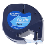 CINTA ROTULADORA AUTOADHESIVA DYMO PLASTICO METROS PARA ROTULADORAS LETRATAG NEGRO AZUL S0721650