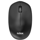 Nilox Ratón Wireless, 1000 DPI, 3 botones, Negro