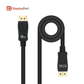 Nanocable Cable DP1.4 Certificado VESA DP M/M 1,5m