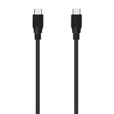 AISENS Cable USB 3.2 Gen2x2 20Gbps 8k@30Hz 5A 100w E-Marker, Tipo USB-C/M-USB-C/M, Negro, 0.6m