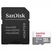 SANDISK 32GB ULTRA MICROSDHC + SD ADAPTER 100MB/S CLASS 10 UHS-I