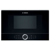 HORNO MICROONDAS INTEGRABLE BOSCH BFL634GB1 21 LITROS SIN GRILL CRISTAL NEGRO