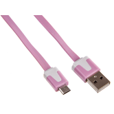 CABLE PLANO INNOBO MICRO USB B - USB ROSA