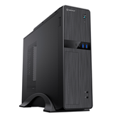 UNYKA  Caja Ordenador Micro ATX UK2011 Con Fuente de Alimentación SFX de 450W incluida, 2 Conectores USB 3.0 y 2 Conectores Type C (USB 2.0)  Negro In