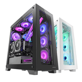 CAJA E-ATX TORRE GAMING MARS GAMING MCXP NEGRA DOBLE CRISTAL TEMPLADO PCI VERTICALES CAPACIDAD XXL