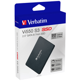 VERBATIM  Vi550 S3 SSD 512GB  SSD 512GB 2.5"  520MB/s 6Gbit/s  Serial ATA III