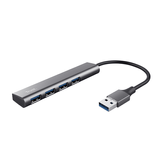 HUB USB 3.2 TRUST HALYX 24947 USB-A 3.2 A 4 PUERTOS USB-A 3.2 ACABADO EN ALUMINIO