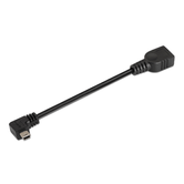 CABLE AISENS MINI USB B MACHO A USB A HEMBRA OTG 15CM NEGRO A101-0034