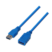 CABLE ALARGADOR USB 3.0 AISENS A105-0046 MACHO A HEMBRA AZUL A105-0046