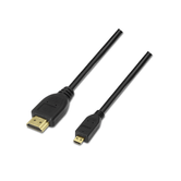 CABLE AISENS HDMI MACHO A MICRO HDMI MACHO 0.8M ALTA VELOCIDAD CON ETHERNET NEGRO A119-0116