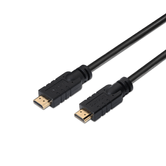 CABLE AISENS CONECTOR HDMI MACHO A HDMI MACHO PREMIUM ALTA VELOCIDAD 4K 60HZ CON REPETIDOR 30M NEGRO A120-0376