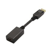 CABLE ADAPTADOR DISPLAY PORT M A HDMI H AISENS 15CM NEGRO A125-0134