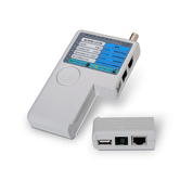 TESTER AISENS PARA CABLE RJ11 RJ12 RJ45 USB COAXIAL INDICADORES LED PARA CONEXIONES Y FALLOS A142-0313