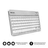 TECLADO SUBBLIM WIRELESS SMART BT SILVER