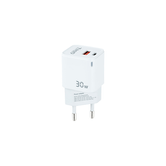 CARGADOR USB PARED TOOQ TQWC-GANQCPD30WT GAN USB-C/PD + USB-A/QC 30W BLANCO