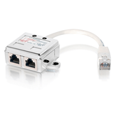 ADAPTADOR RJ45 CAT5e 1 MACHO A 2 HEMBRAS