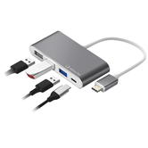 HUB USB-C SILVERHT 4 EN 1