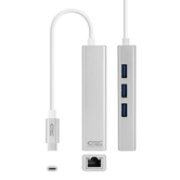 Conversor USB-C ETHERNET+3xUSB 3.0