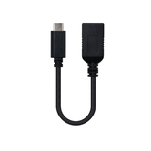 Nanocable Cable USB 3.1 Gen1 3A, USB-C/M-A/F, 15cm