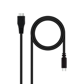 CABLE USB NANO CABLE USB3.0 USB-C/M-MICRO B/M 1.0M NEGRO