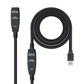 CABLE USB NANO CABLE USB3.0 A/M - USB3.0 A/H 10.0M NEGRO ALARGADOR C/AMPLIFICADOR