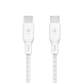 CABLE BELKIN CAB014BT2MWH USB-C A USB-C BOOST CHARGE 2M 100W DOBLE TRENZADO BLANCO