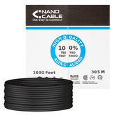 Bobina Cable RJ45 CAT6 UTP Rigido Exterior 305Mts