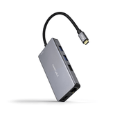 Nanocable Hub USB-C 3xUSB-A+2xHDMI+RJ45+TF+SD+PD