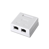 Aisens Roseta De Superficie Rj45 Cat.6 Ftp 2 Tomas Blanco