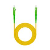 Nanocable Cable fibra SC/APC LSZH Amarillo 10m