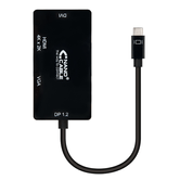 CONVERSOR NANO CABLE USB-C A VGA/DVI/HDMI 3 EN 1 USB-C/M-VGA/H- DVI/H-HDMI/M