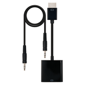 CABL NC CONV HDMI A SVGA+AUD M-H 10CM+1M