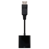 CONVERSOR NANO CABLE DISPLAYPORT/M - VGA/H 15CM NEGRO